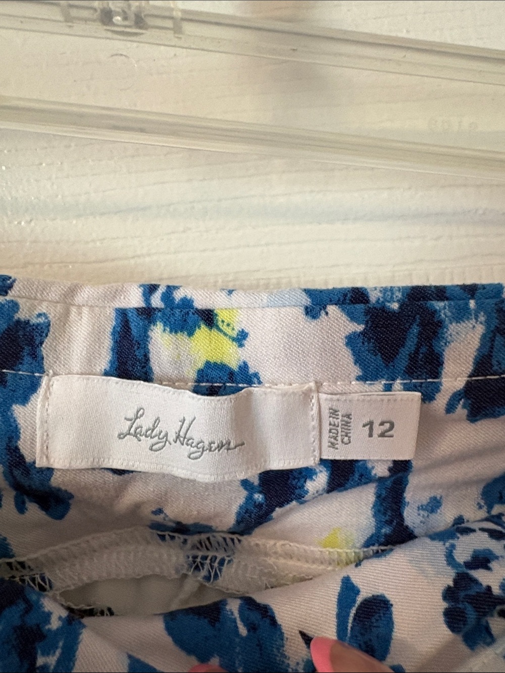 Lady Hagen Blue and Yellow Floral Golf Skort - Picture 2 of 7